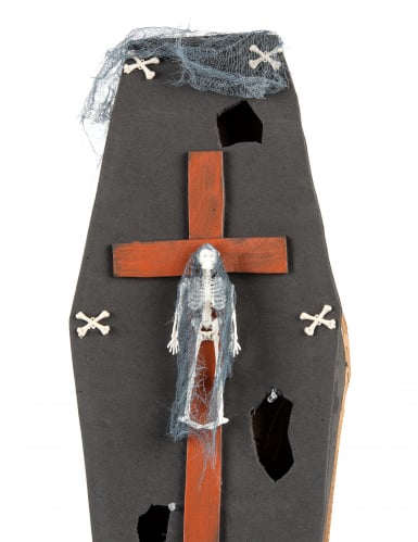 Cercueil avec croix 71 cm Halloween