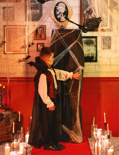 Cercueil avec toile d'araignée 160 cm Halloween