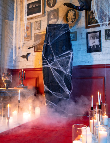 Cercueil avec toile d'araignée 160 cm Halloween