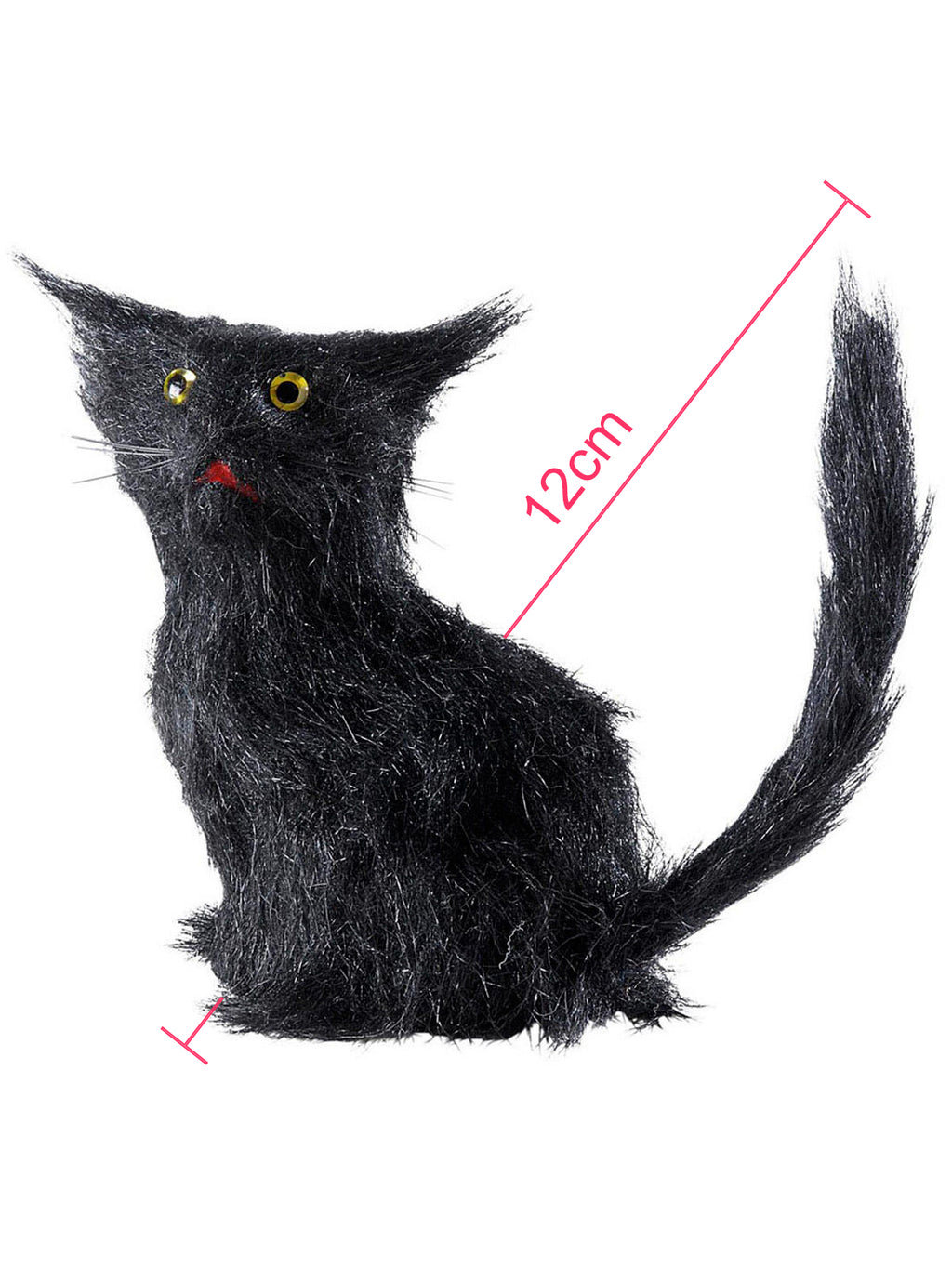 Le cabinet de la sorcière — chat noir, 12 cm