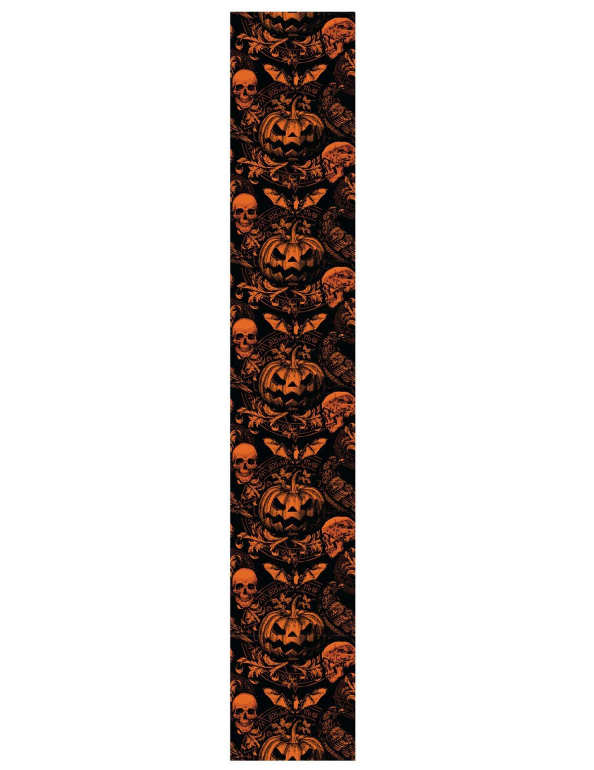 Chemin de table citrouille gothique 275 cm