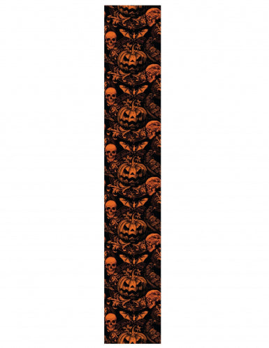 Chemin de table citrouille gothique 275 cm
