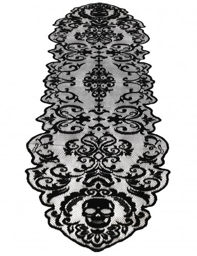 Chemin de table maison hantée en dentelle 180 x 60 cm