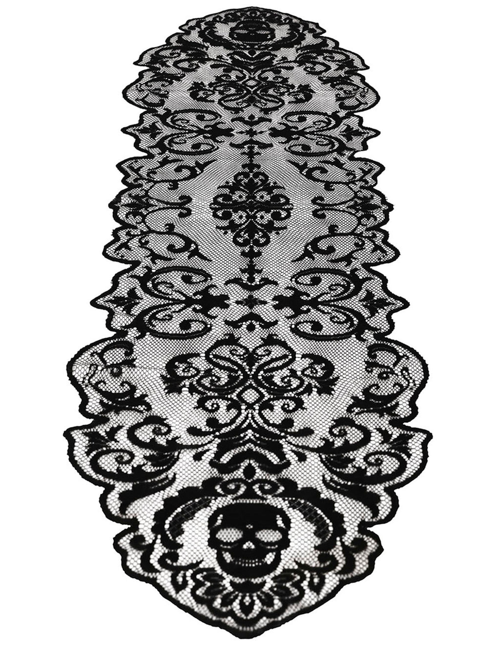 Chemin de table maison hantée en dentelle 180 x 60 cm