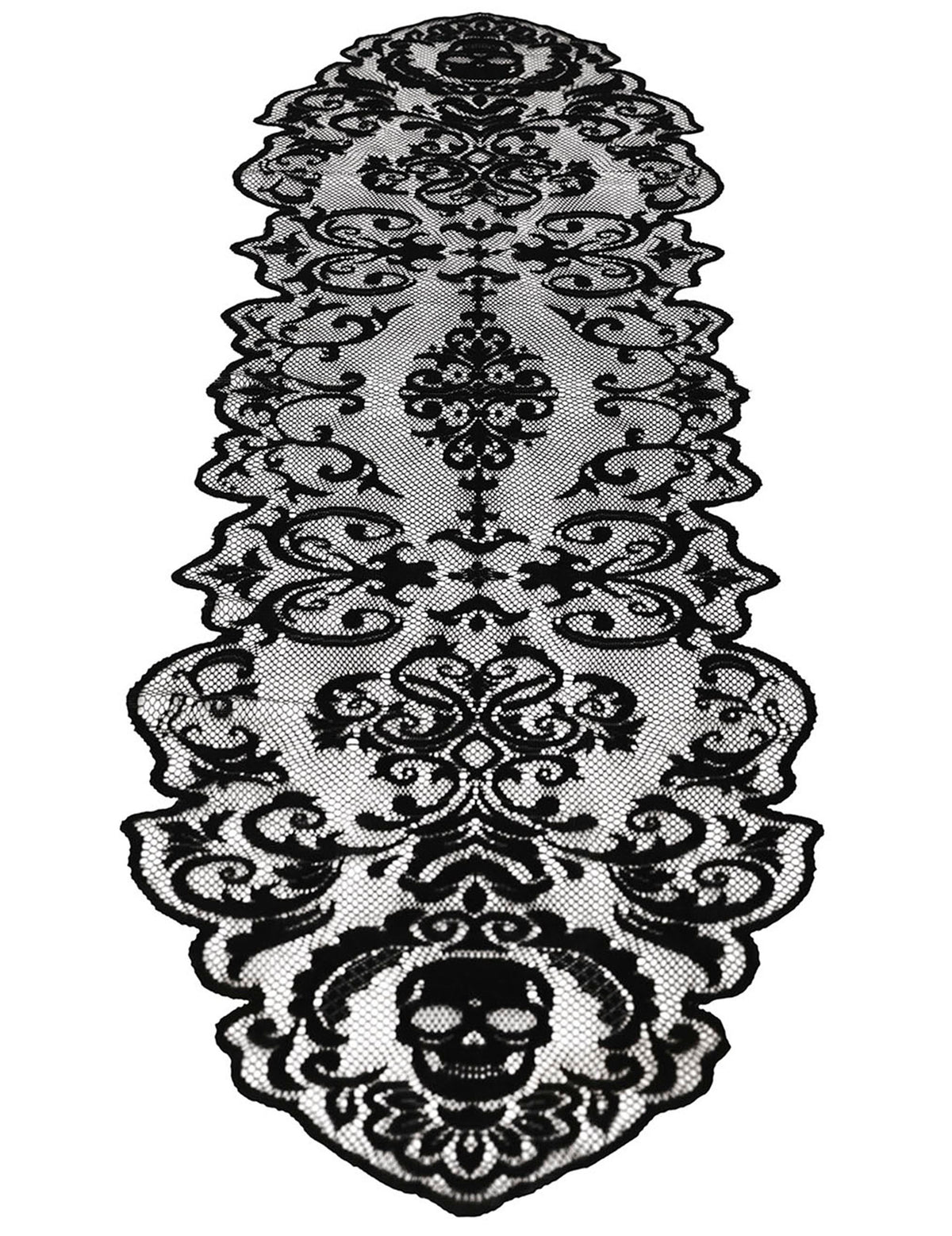 Chemin de table maison hantée en dentelle 180 x 60 cm