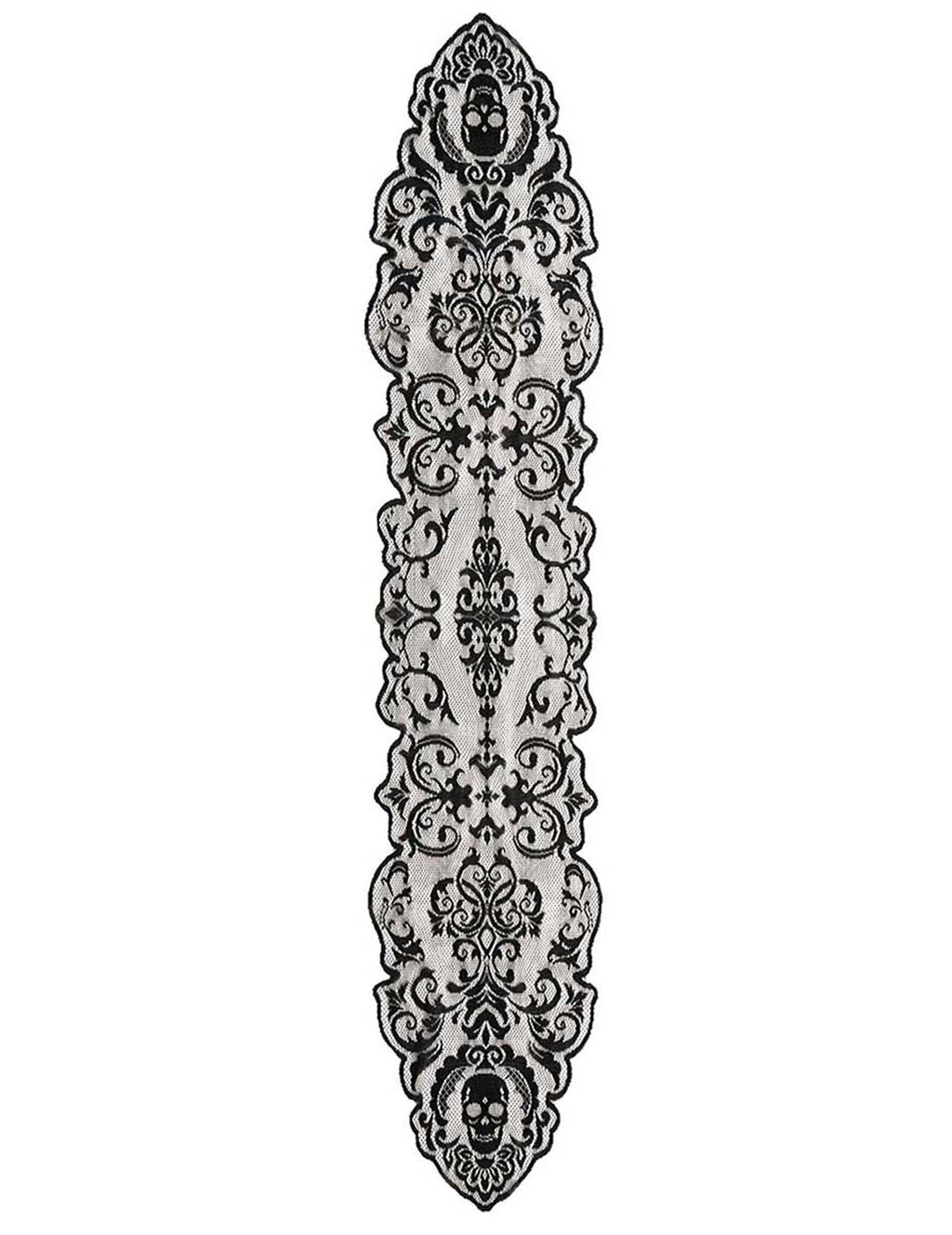 Chemin de table maison hantée en dentelle 180 x 60 cm