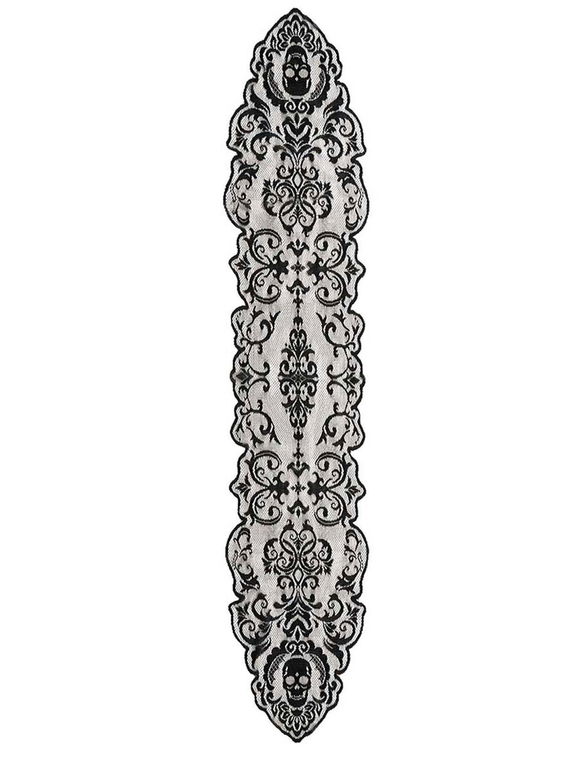 Chemin de table maison hantée en dentelle 180 x 60 cm