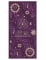 Chemin de table mystique velours violet et motifs or