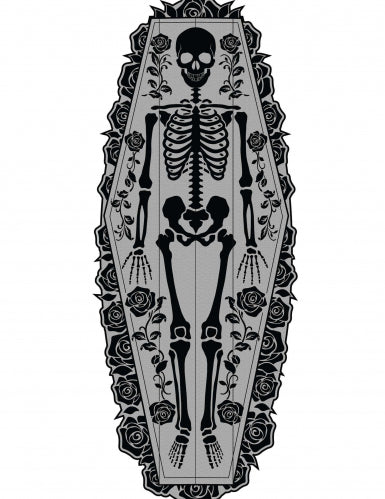 Chemin de table squelette en dentelle 180 x 60 cm