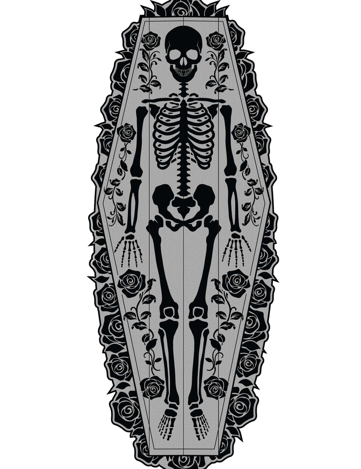 Chemin de table squelette en dentelle 180 x 60 cm
