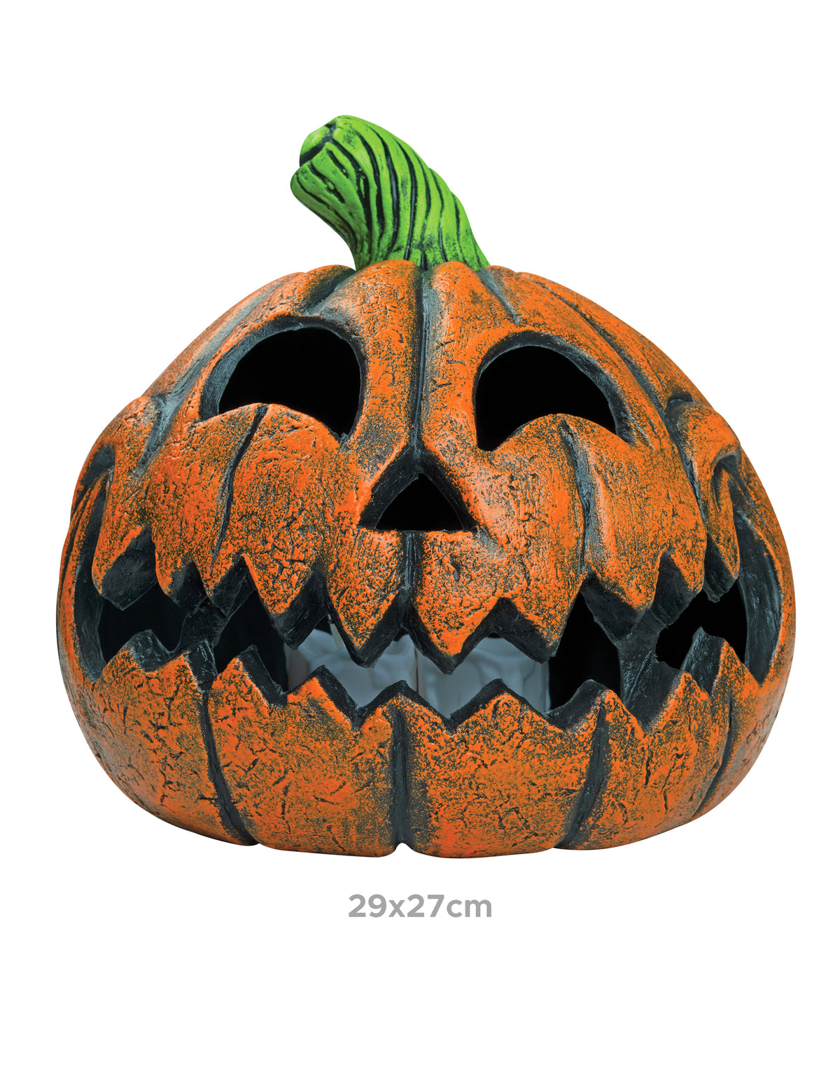 Citrouille d'Halloween en résine 29 x 27 cm