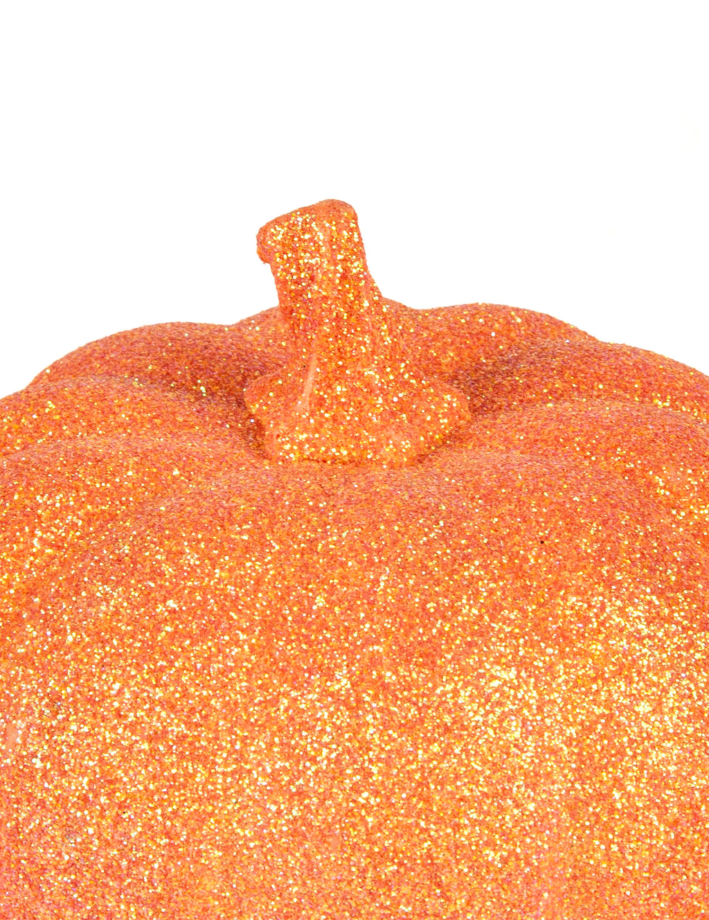 Citrouille orange à paillettes 12,5 cm