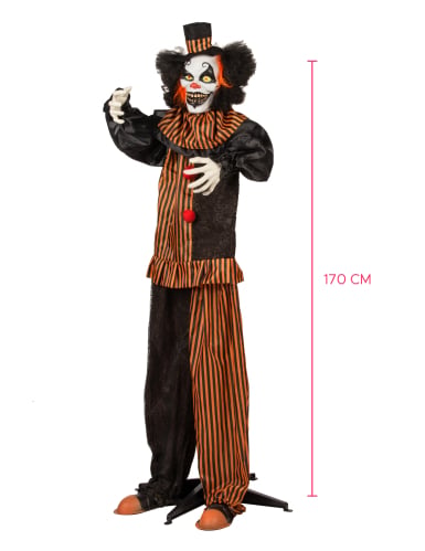 Clown démoniaque animé - 170 cm