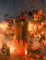Décoration à suspendre épouvantail citrouille Halloween 1 m