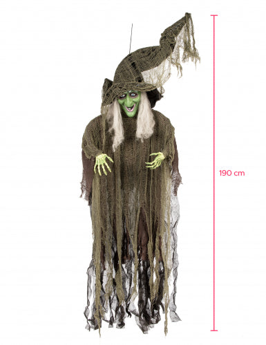 Décoration à suspendre sorcière 190 cm Halloween