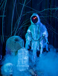 Décoration à suspendre squelette enchaîné lumineux Halloween 100 cm