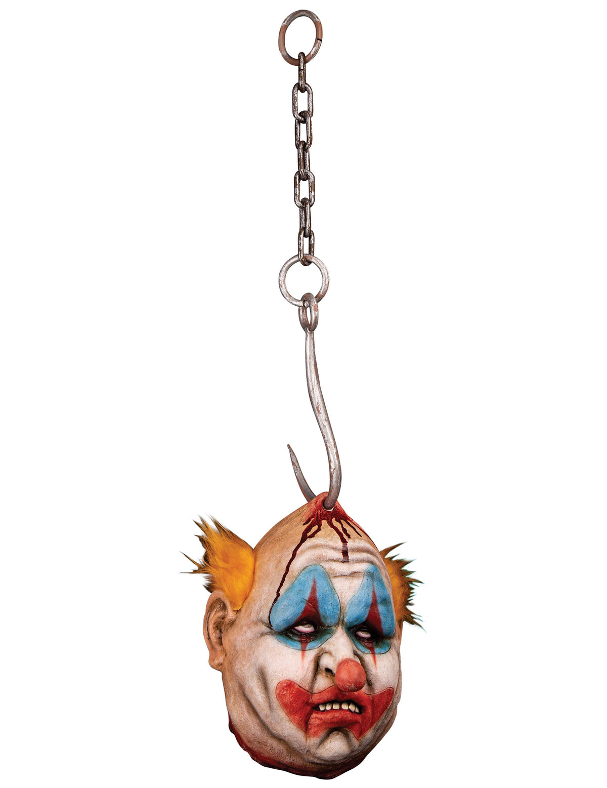 Le cirque maudit — tête de clown à suspendre, 52 cm