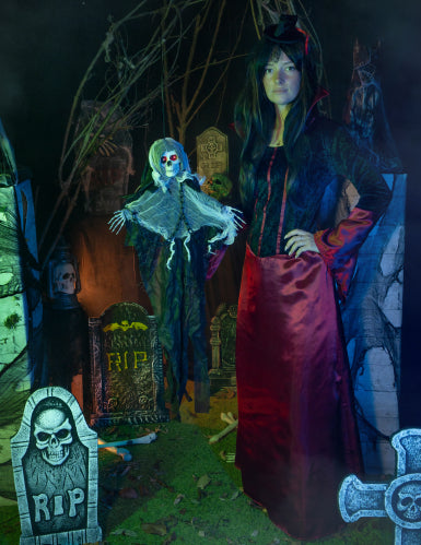 Décoration Animée Ghoul Hantée Suspendue 80 cm