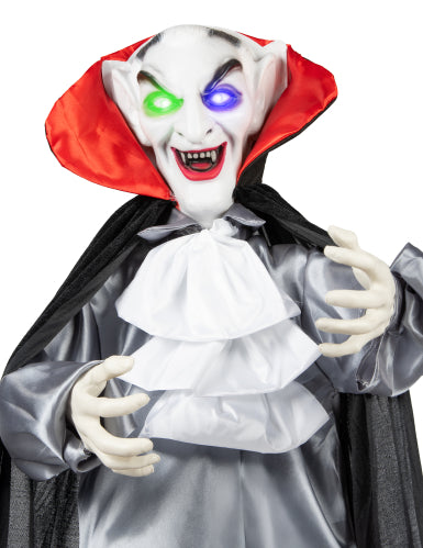Décoration animée sonore et lumineuse Vampire Souriant 165 cm