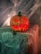 Décoration lumineuse citrouille Halloween 16 cm