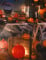 Décoration lumineuse citrouille Halloween 16 cm