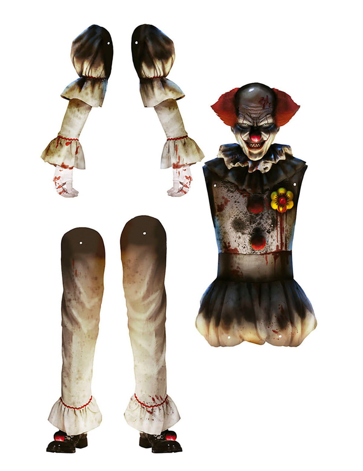 Décoration murale clown 180 cm