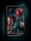 Décoration pour fenêtre clown tueur 80 x 120 cm