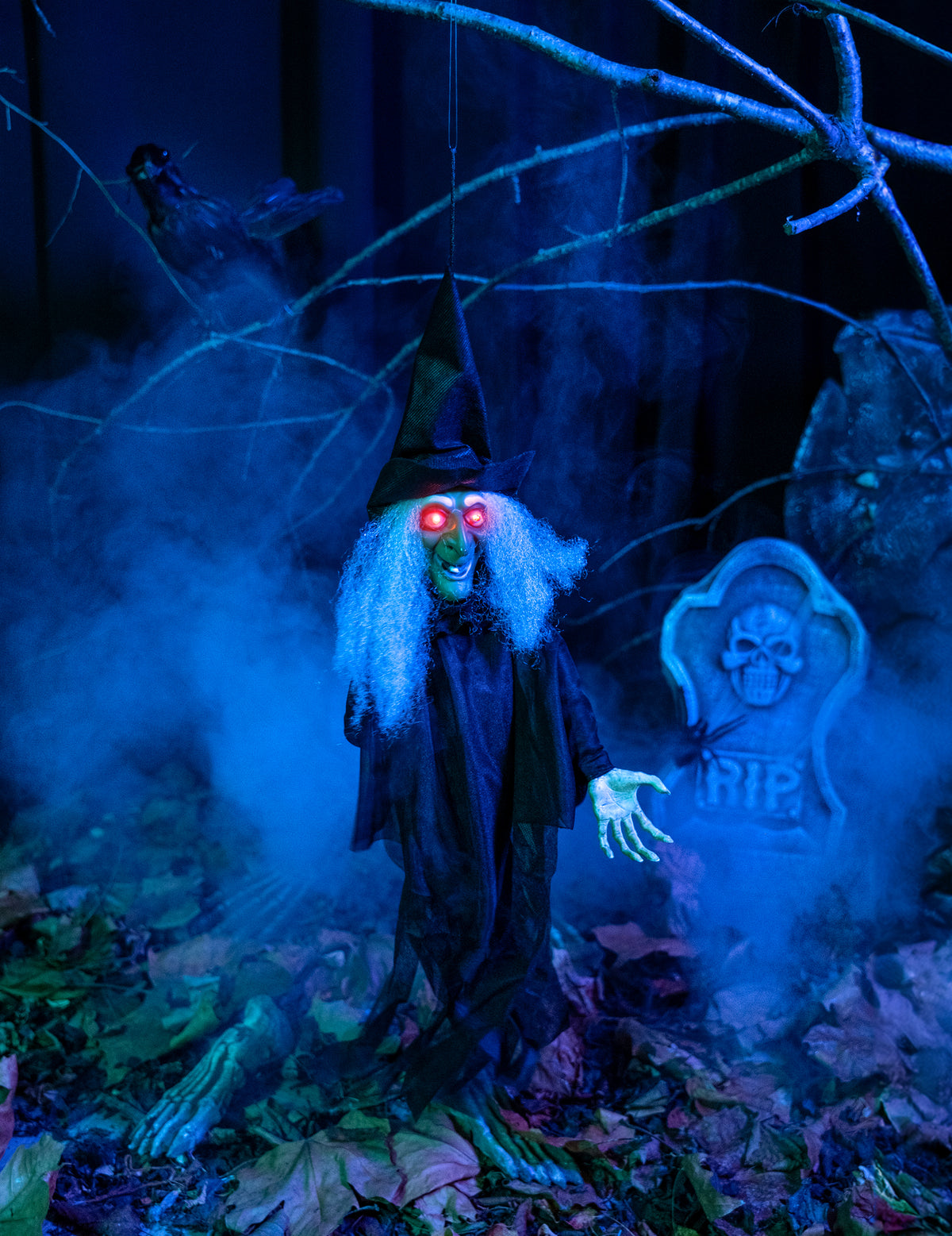 Le cabinet de la sorcière — sorcière animée, lumineuse et parlante
