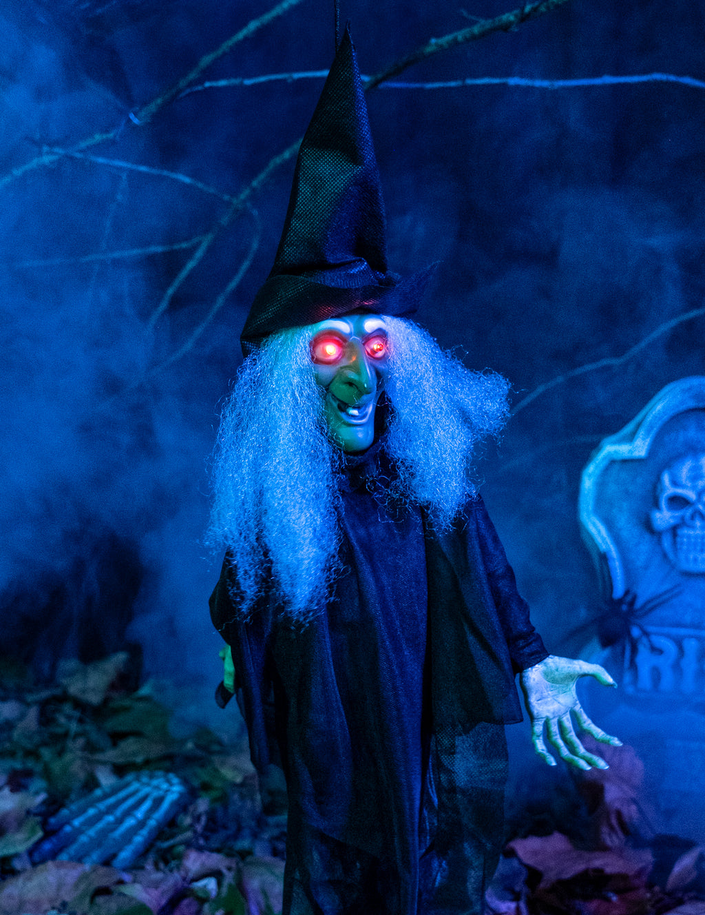 Le cabinet de la sorcière — sorcière animée, lumineuse et parlante
