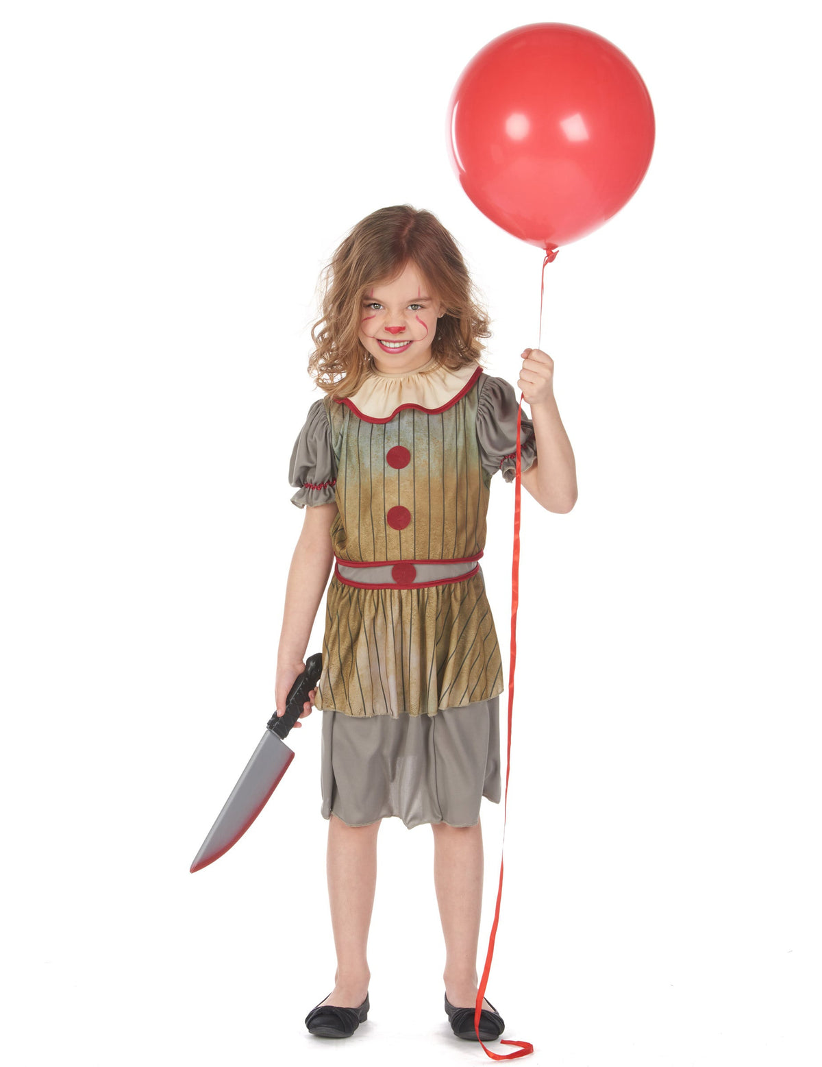 Pack clown terrifiant gris fille — photo des articles