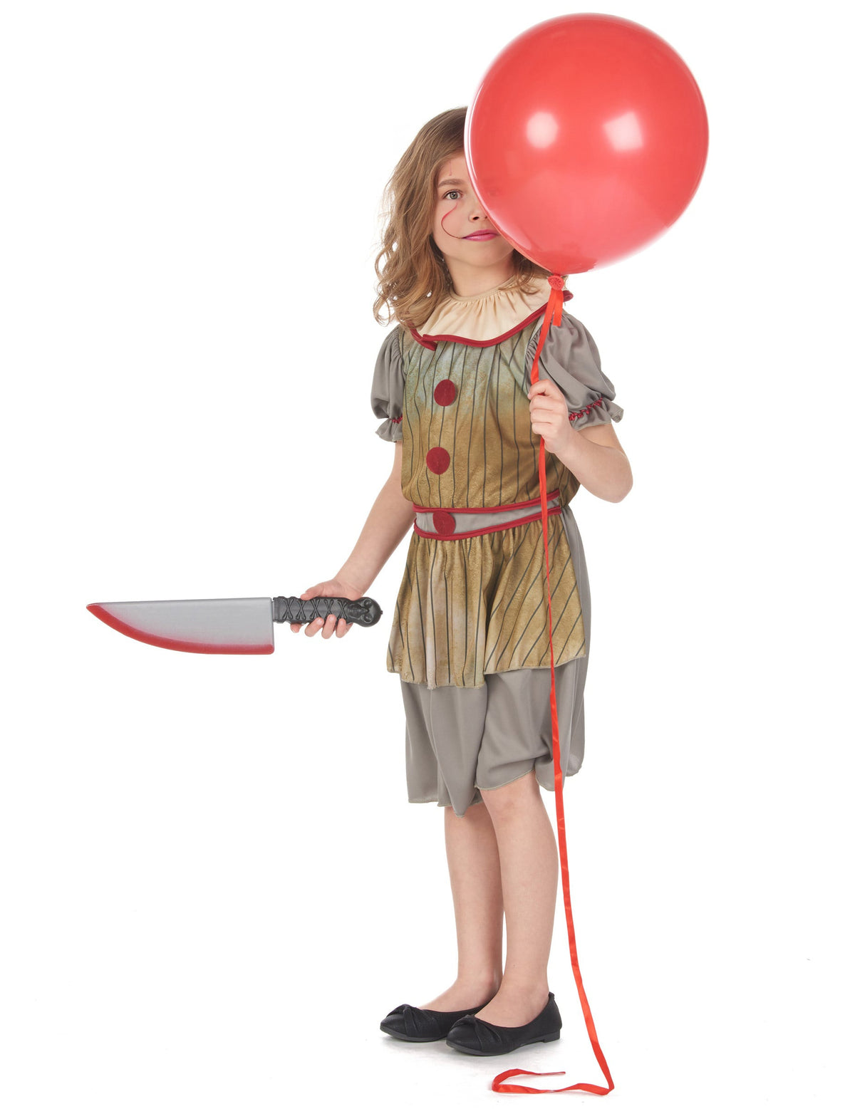Pack clown terrifiant gris fille — photo des articles
