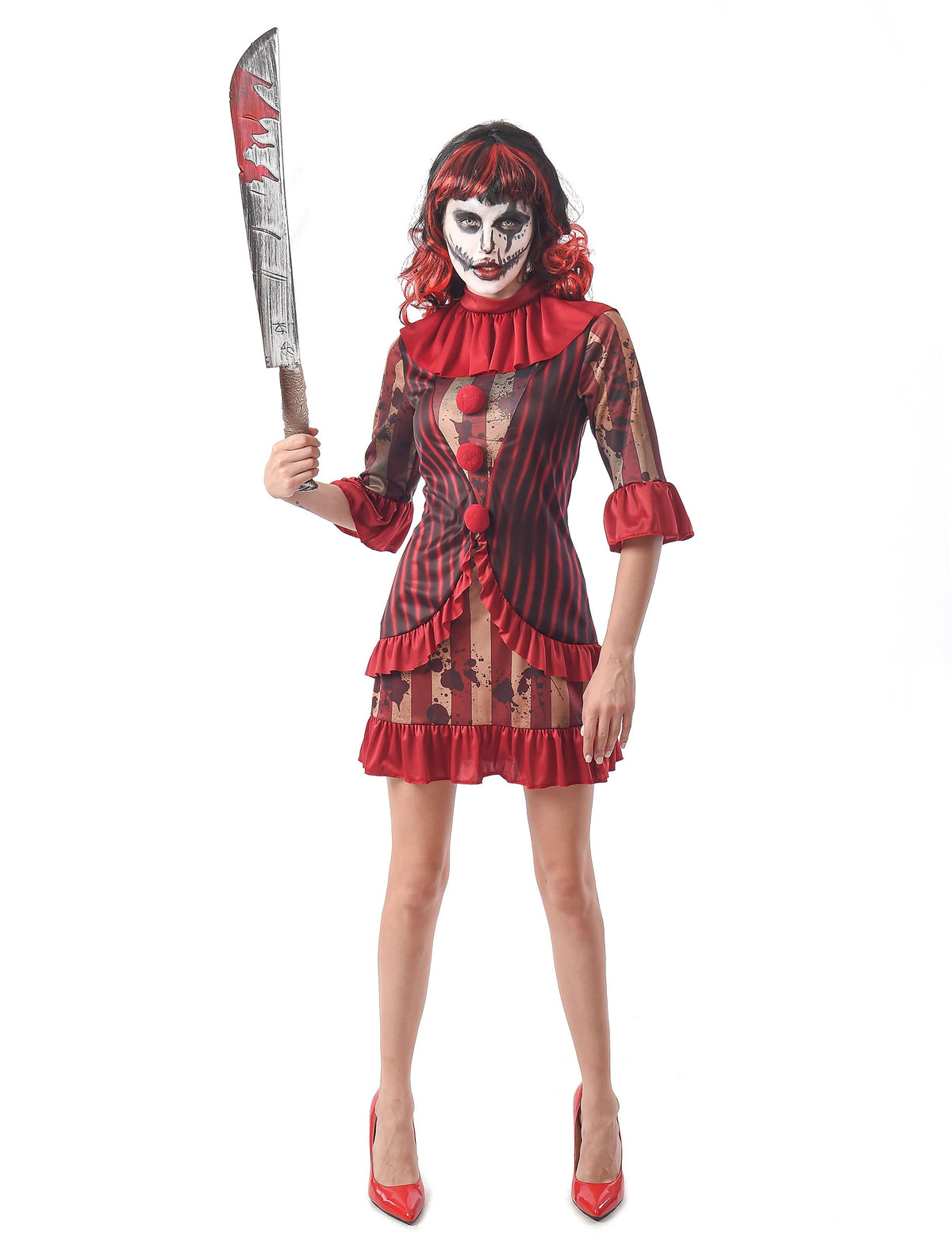 Pack clown terrifiant rouge femme — photo des articles