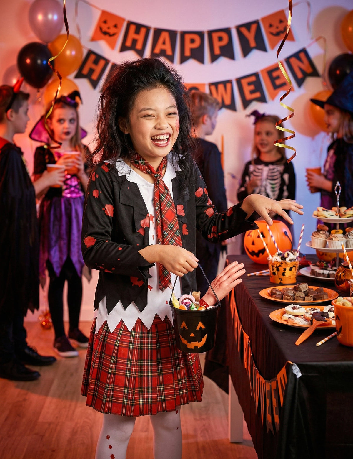 Pack écolière zombie fille Halloween — photo des articles