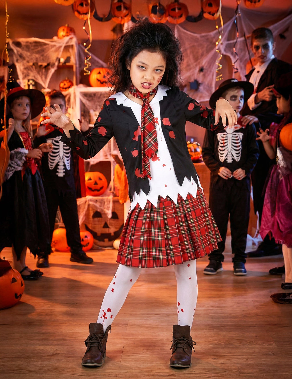 Pack écolière zombie fille Halloween — photo des articles