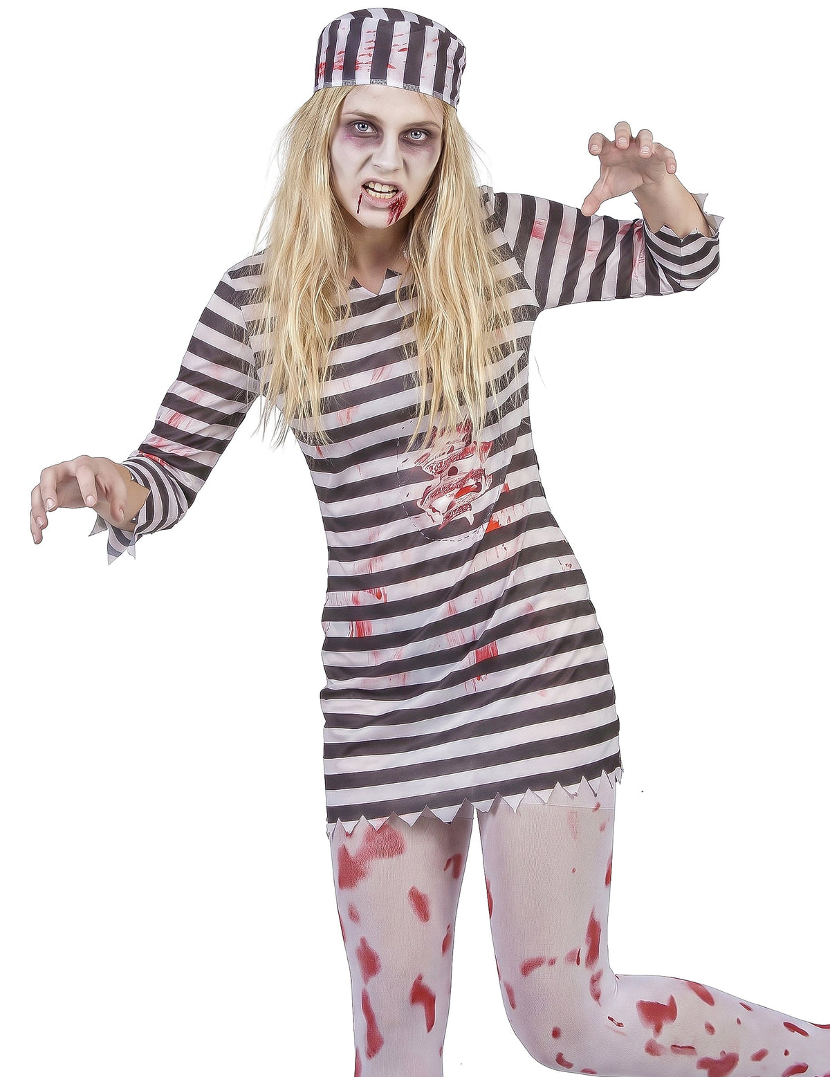 Pack effrayant prisonnière zombie femme — photo des articles