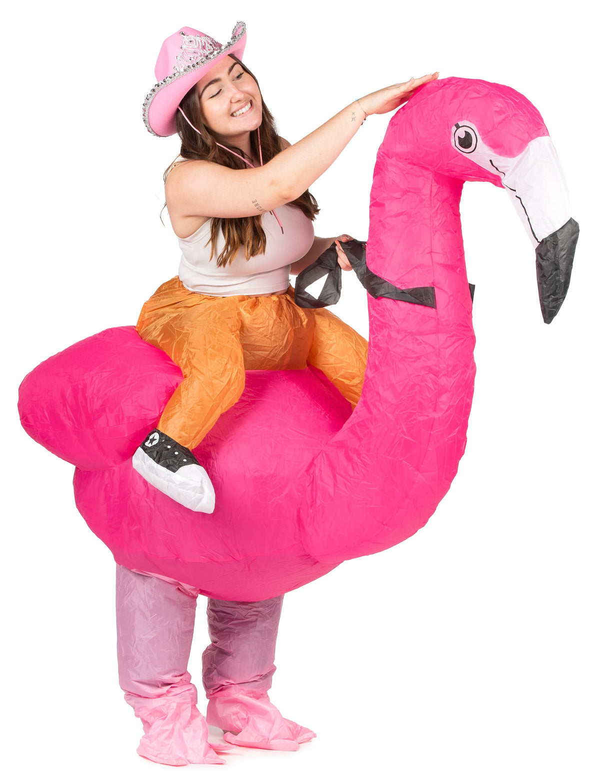 Déguisement flamant rose gonflable adulte — photo fournisseur 1