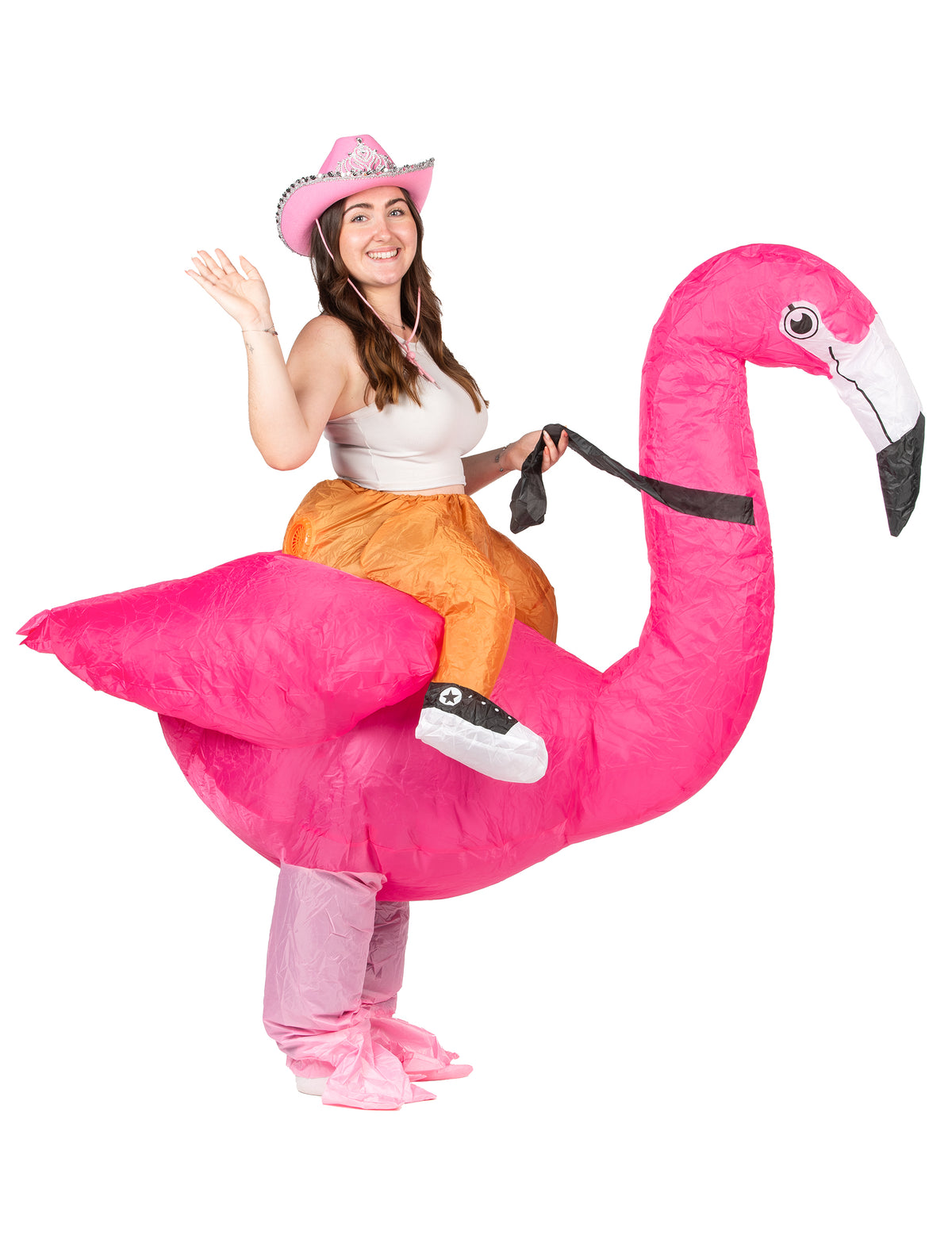 Déguisement flamant rose gonflable adulte — photo fournisseur 2