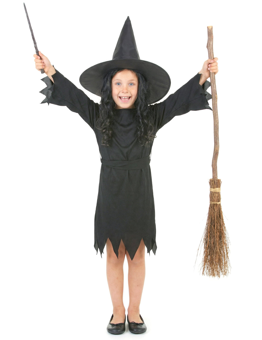 Pack noir de sorcière fille Halloween — photo des articles