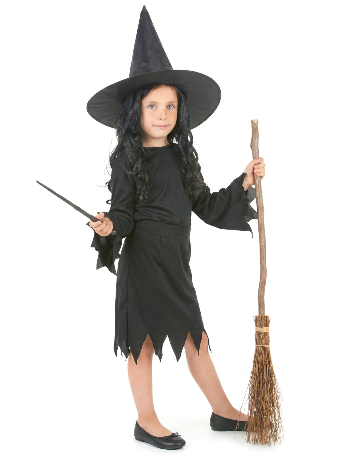 Pack noir de sorcière fille Halloween — photo des articles