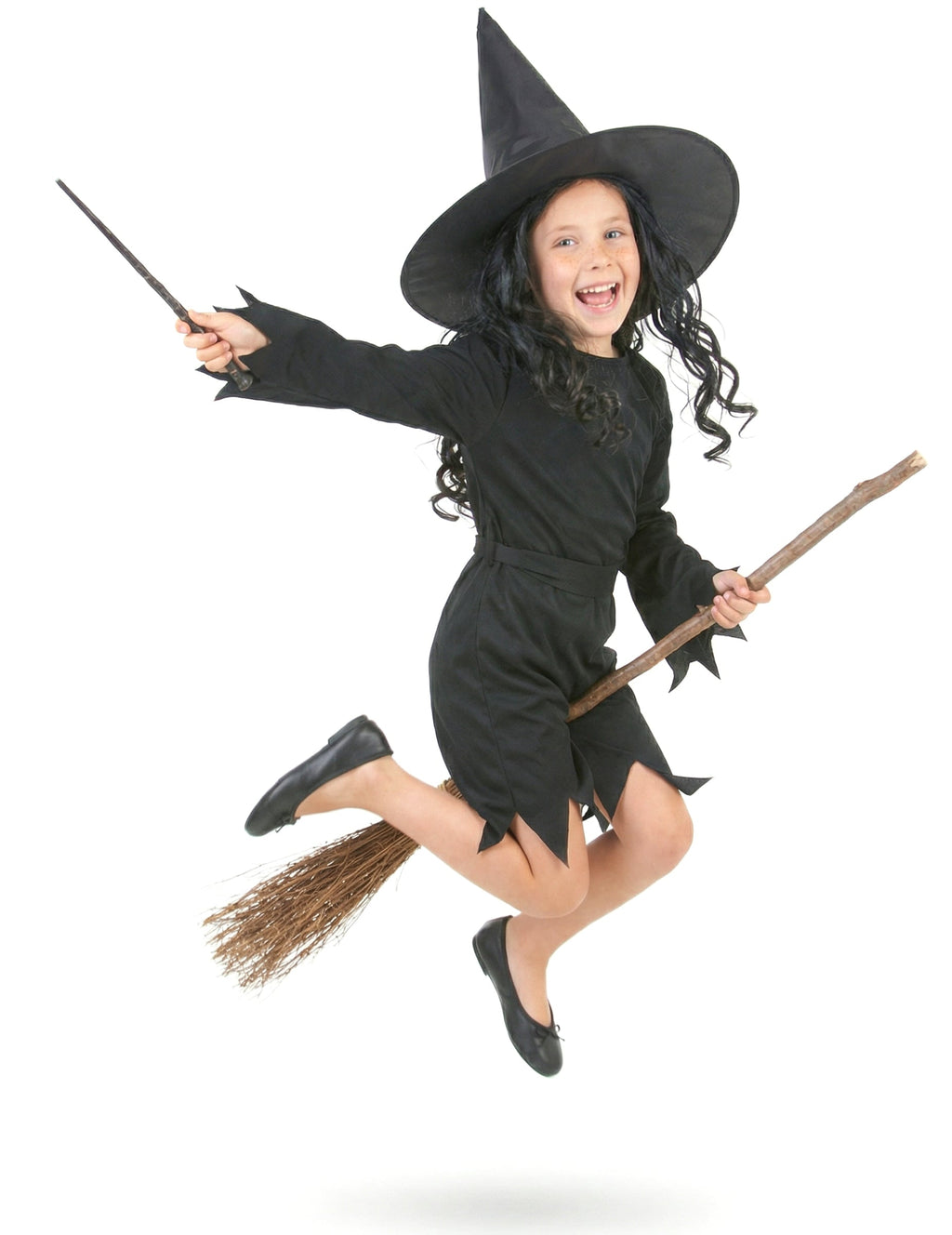 Pack noir de sorcière fille Halloween — photo des articles