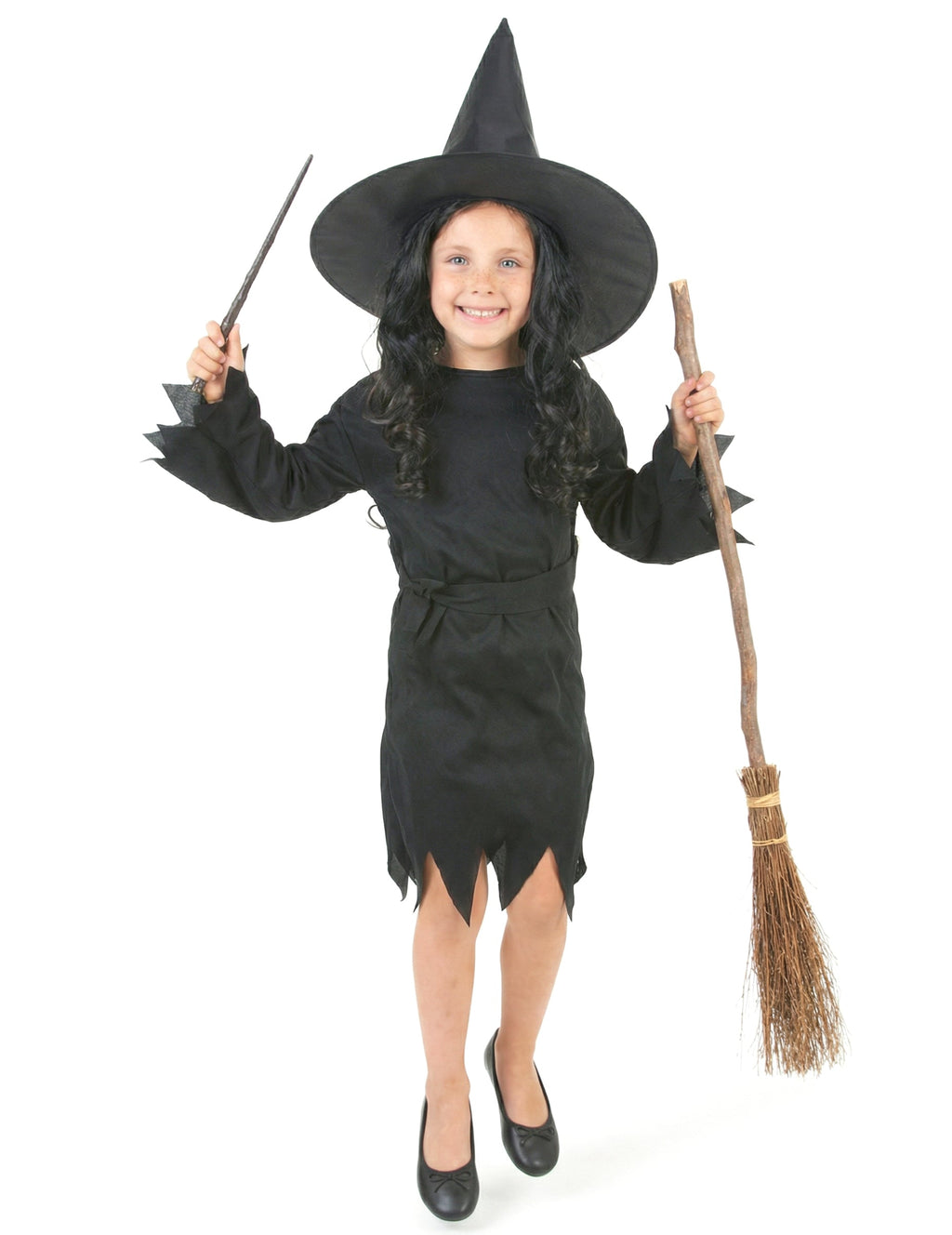 Pack noir de sorcière fille Halloween — photo des articles