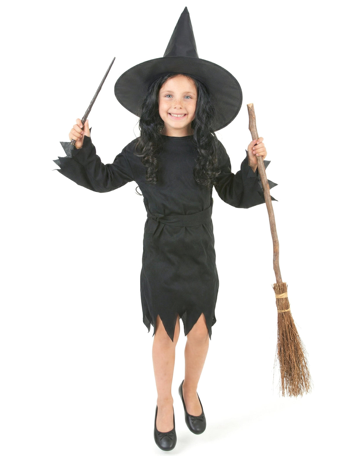 Pack noir de sorcière fille Halloween — photo des articles