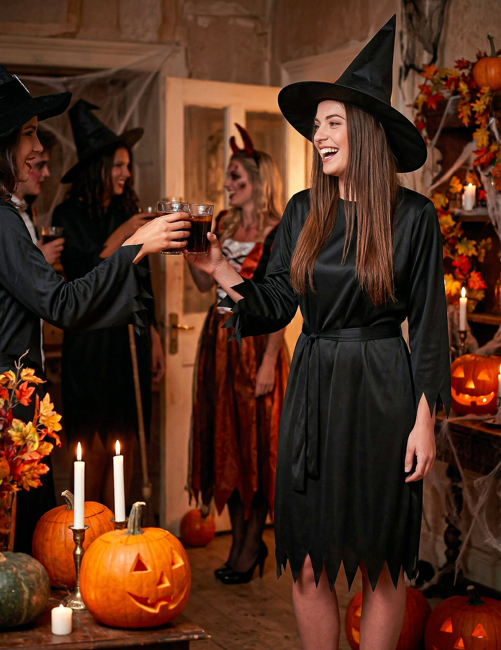 Pack noir sorcière femme Halloween — photo des articles