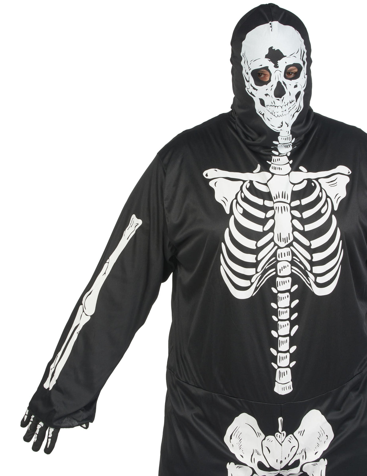 Pack noir squelette homme grande taille Halloween — photo des articles