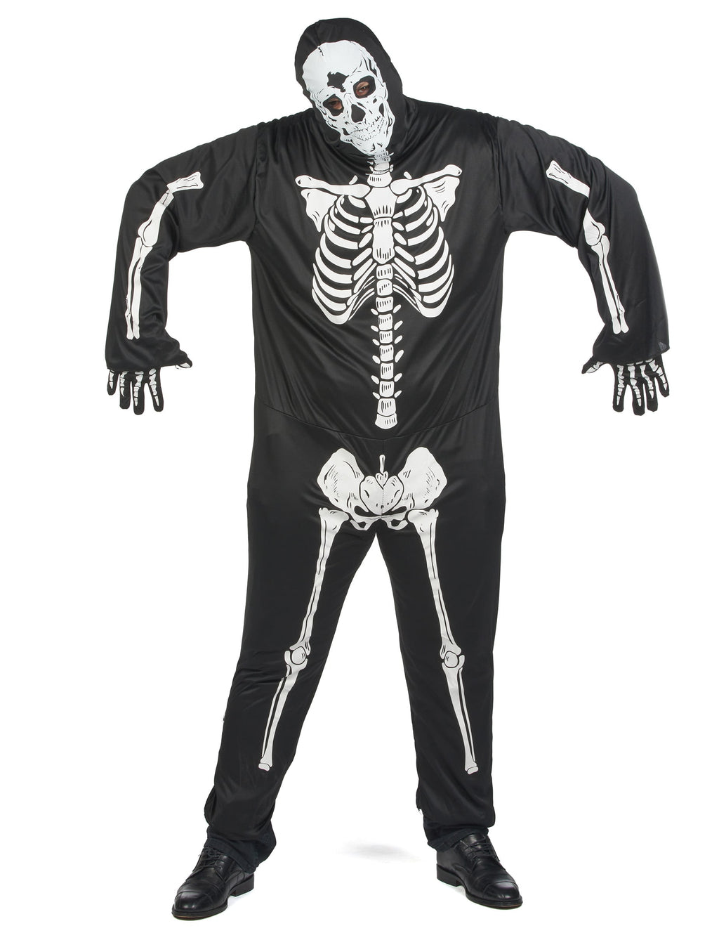 Pack noir squelette homme grande taille Halloween — photo des articles