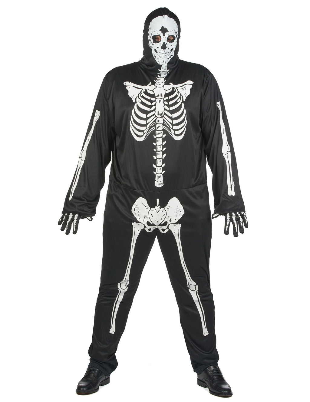 Pack noir squelette homme grande taille Halloween — photo des articles