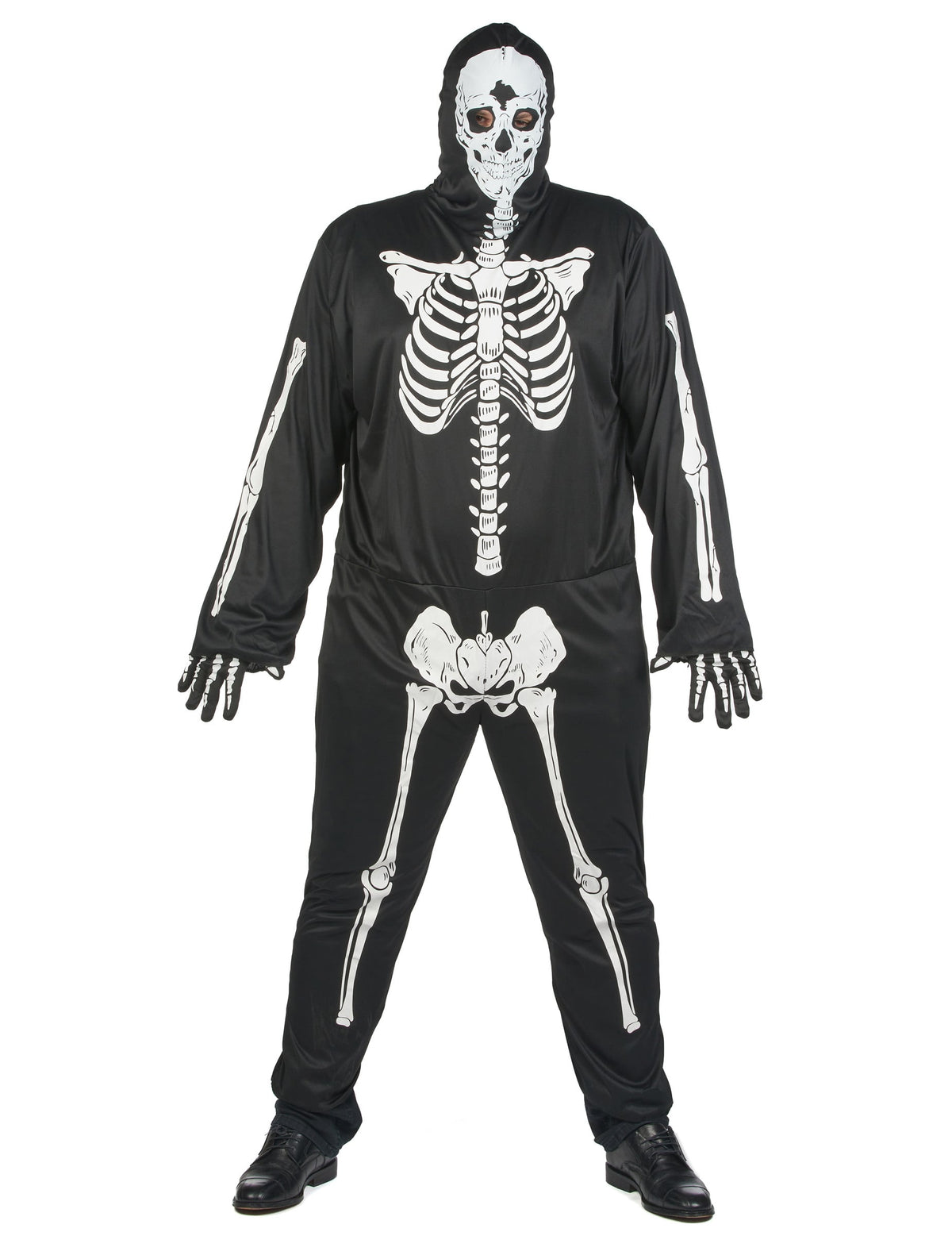 Pack noir squelette homme grande taille Halloween — photo des articles