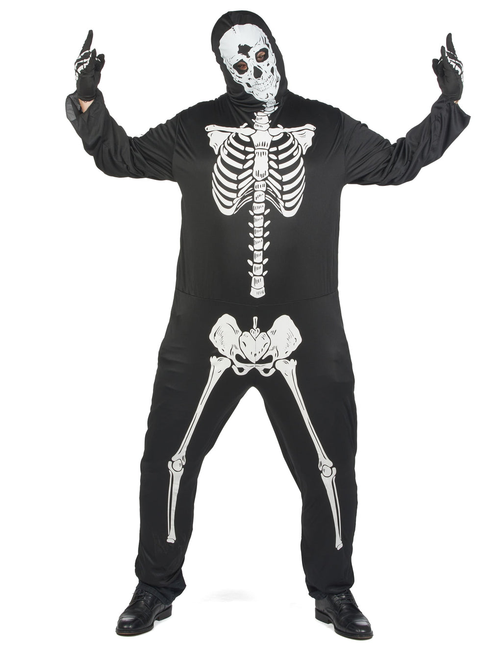 Pack noir squelette homme grande taille Halloween — photo des articles