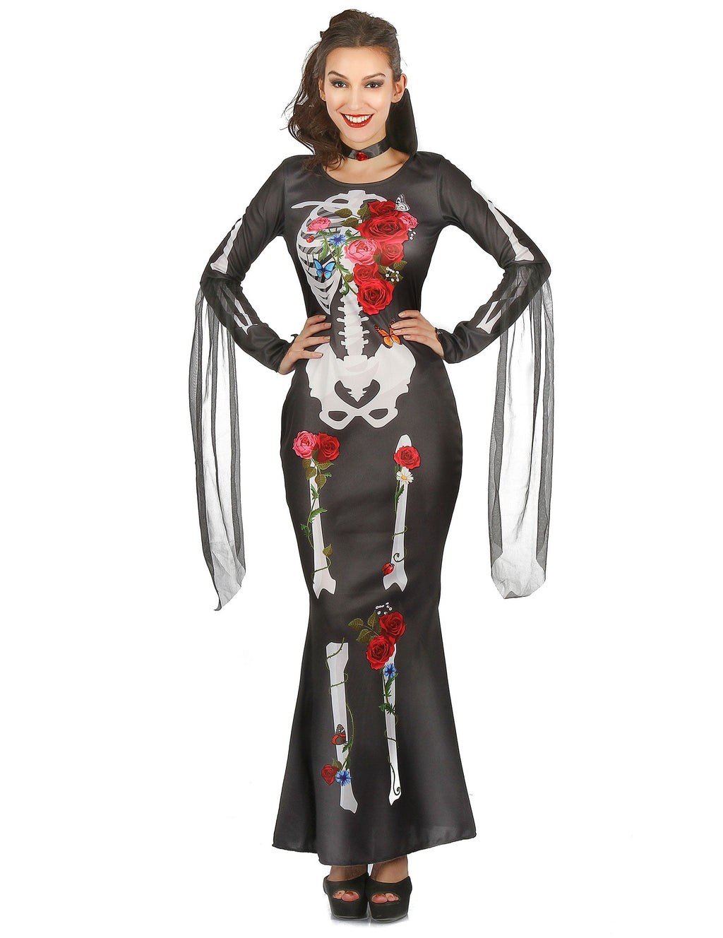 Pack robe squelette femme Dia De los Muertos — photo des articles