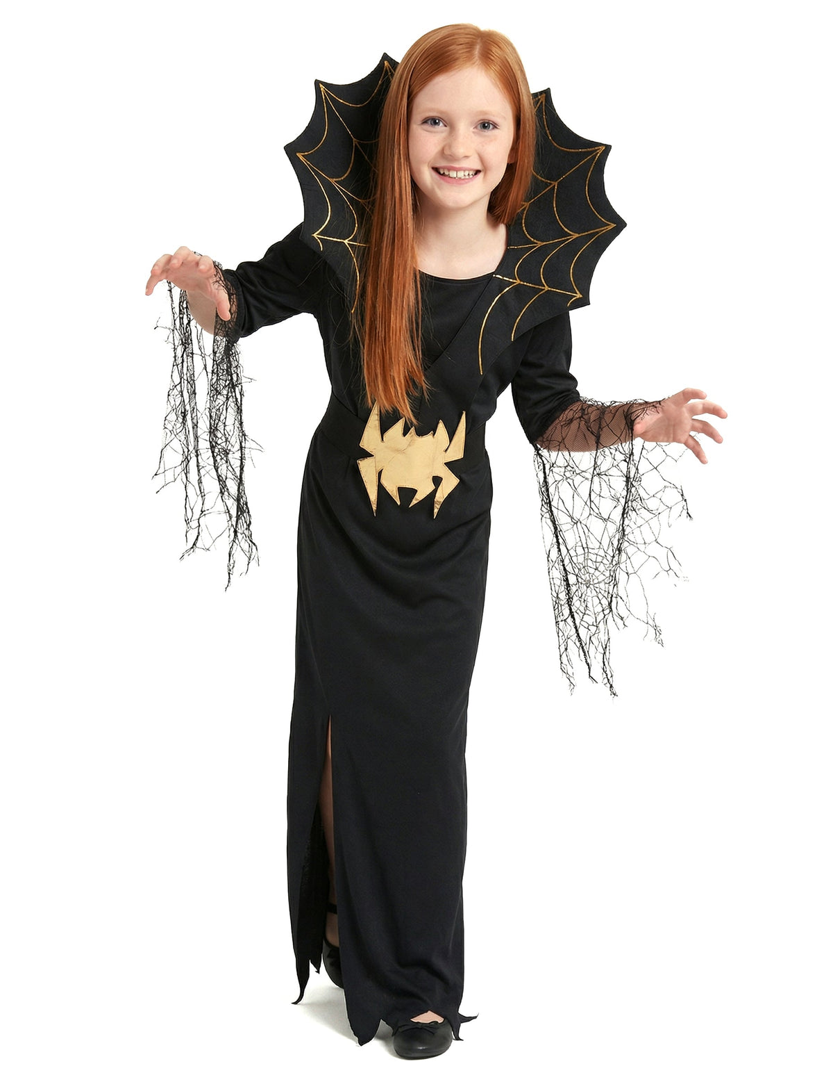 Pack sorcière araignée dorée fille Halloween — photo des articles